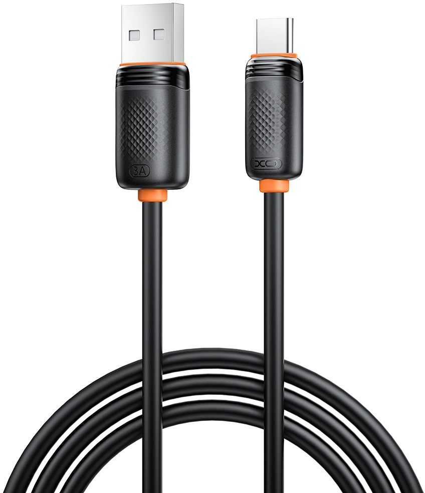 Καλώδιο Δεδομένων και Φόρτισης USB-A - USB-C XO Design NB302, 18W, 1μ, Μαύρο