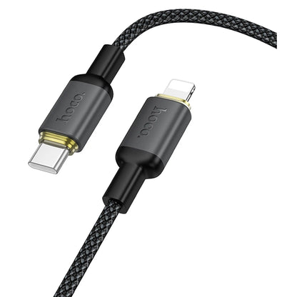 Καλώδιο Δεδομένων και Φόρτισης USB-A - Lightning HOCO X128 Benefit, 12W, 1m, Μαύρο