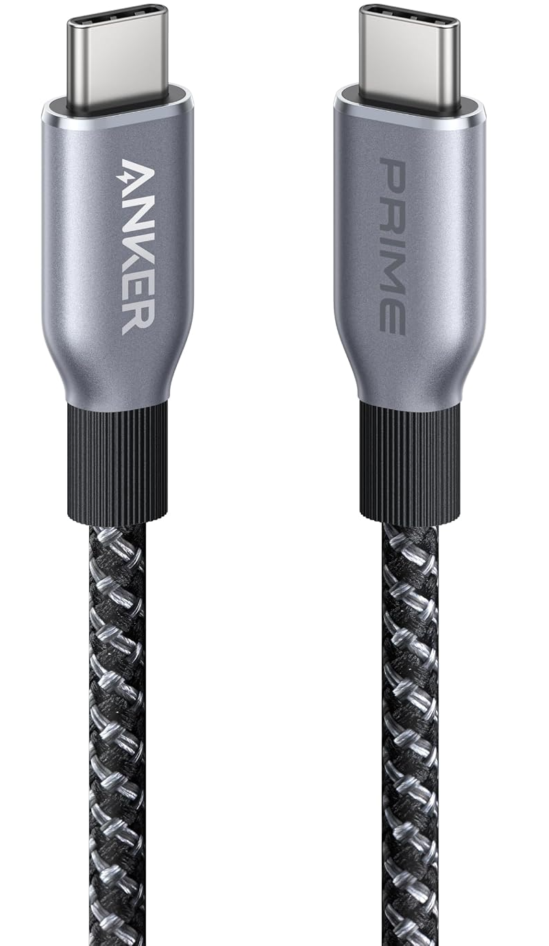 Καλώδιο δεδομένων και φόρτισης USB-C - USB-C Anker Prime, 240W, 0,9 m, Μαύρο A88E2011