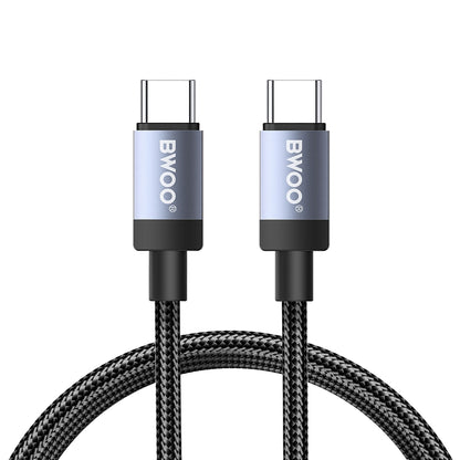 USB-C Data and Charging Cable - USB-C BWOO BO-X401CC, 65W, 1m, Black