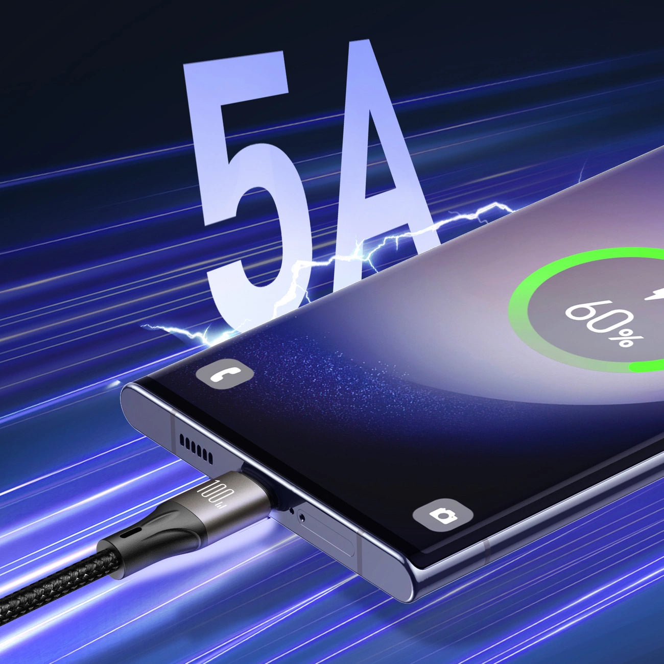 Καλώδιο Δεδομένων και Φόρτισης USB-C - USB-C Joyroom S-A25 Light-Speed, 100W, 1.2m, Μαύρο