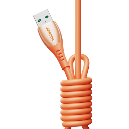 Καλώδιο Δεδομένων και Φόρτισης USB-C - Lightning Joyroom S-A59 Vibrant, 30W, 1.2m, Πορτοκαλί