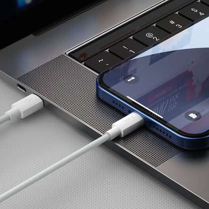 Baseus Simple Wisdom Καλώδιο δεδομένων και φόρτισης USB-C - Lightning Simple Wisdom, 20W, 1.5m, Σετ 2 τεμαχίων, Λευκό 