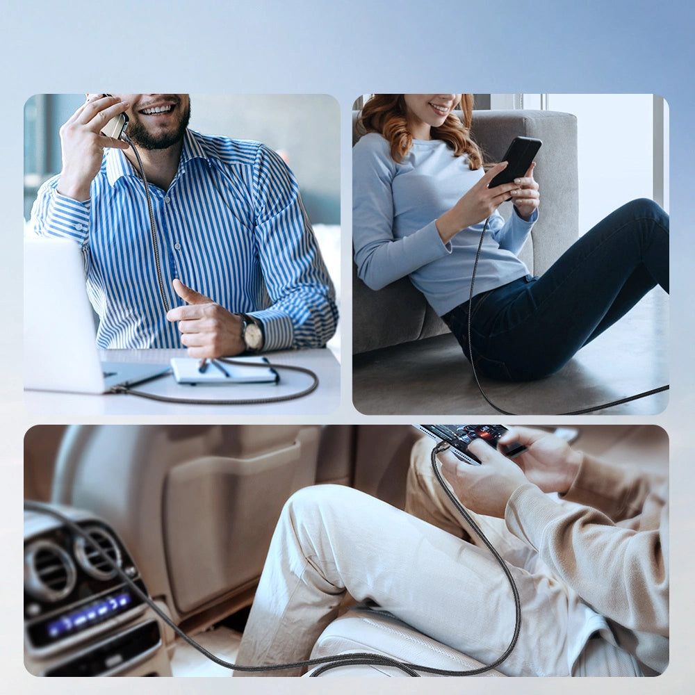 Καλώδιο Δεδομένων και Φόρτισης USB-C - USB-C Joyroom S-A25 Light-Speed, 100W, 1.2m, Μαύρο