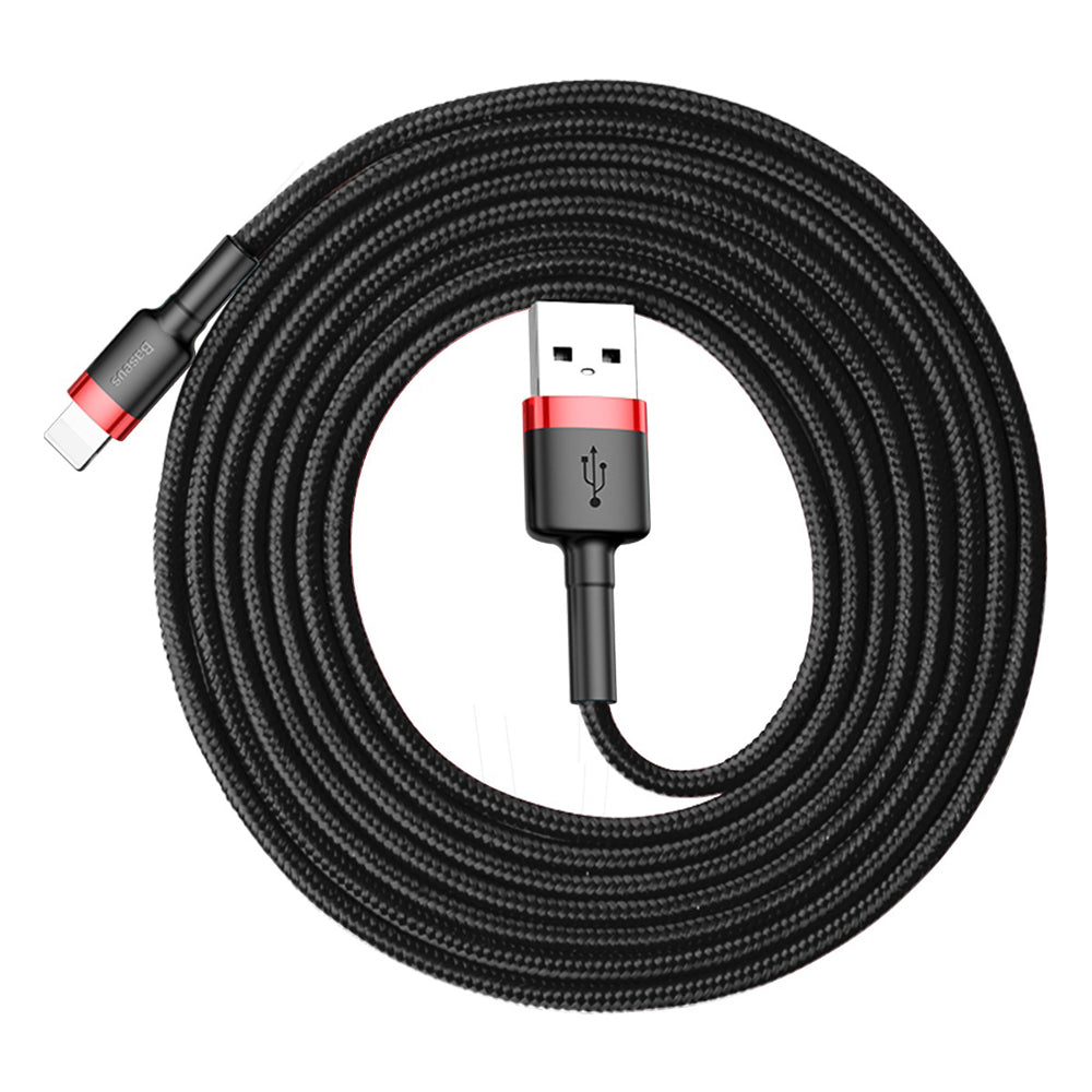 Καλώδιο δεδομένων και φόρτισης USB-A - Lightning Baseus Cafule, 18W, 2m, κόκκινο CALKLF-C19