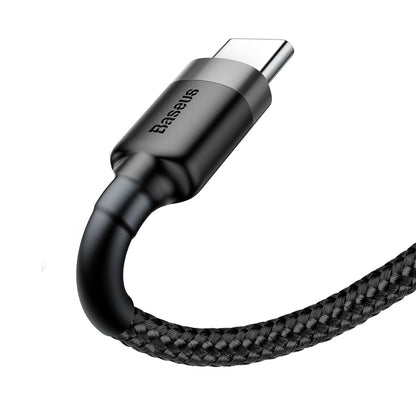 Καλώδιο δεδομένων και φόρτισης USB-A σε USB-C Baseus Cafule, 18W, 3m, γκρι CATKLF-UG1 CATKLF-UG1 