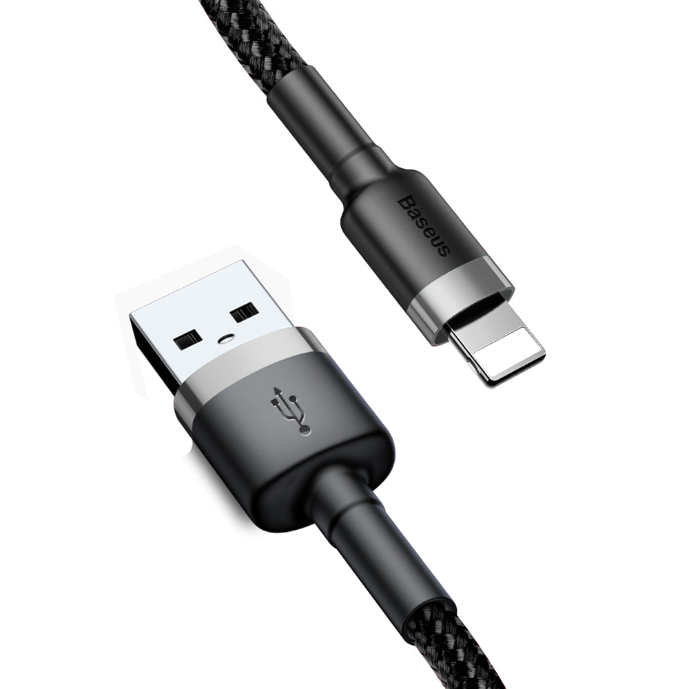 Καλώδιο δεδομένων και φόρτισης USB-A - Lightning Baseus Cafule, 18W, 1m, γκρι CALKLF-BG1