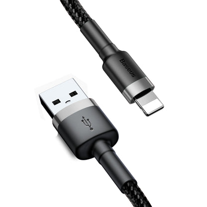 Καλώδιο δεδομένων και φόρτισης USB-A - Lightning Baseus Cafule, 18W, 1m, γκρι CALKLF-BG1