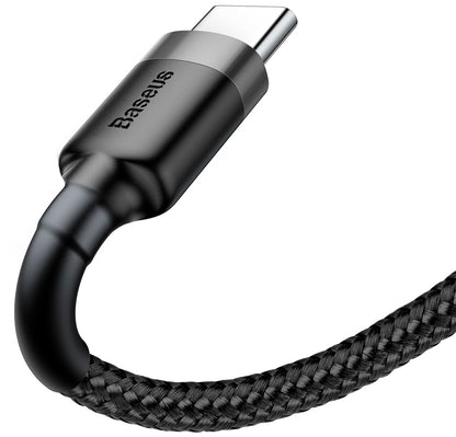 Καλώδιο δεδομένων και φόρτισης USB-A - USB-C Baseus Cafule, 60W, 1m, γκρι CATKLF-BG1 CATKLF-BG1