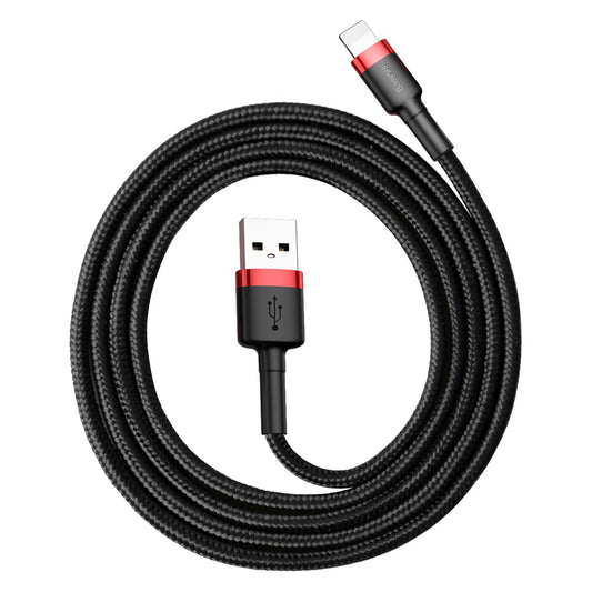 Καλώδιο δεδομένων και φόρτισης USB-A - Lightning Baseus Cafule, 18W, 1m, μαύρο CALKLF-B19