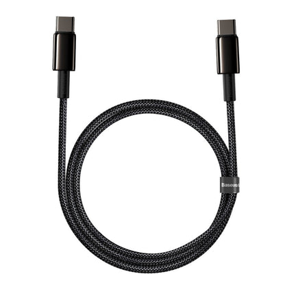 Καλώδιο δεδομένων και φόρτισης USB-C - USB-C Baseus Tungsten Baseus Tungsten Gold, 100W, 2m, Μαύρο CATWJ-A01 CATWJ-A01