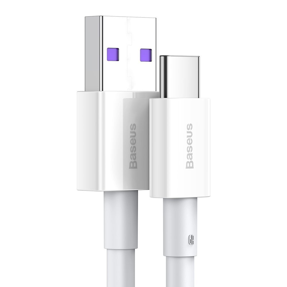 Καλώδιο δεδομένων και φόρτισης USB-A - USB-C Baseus Superior Series, 66W, 2m, λευκό CATYS-A02