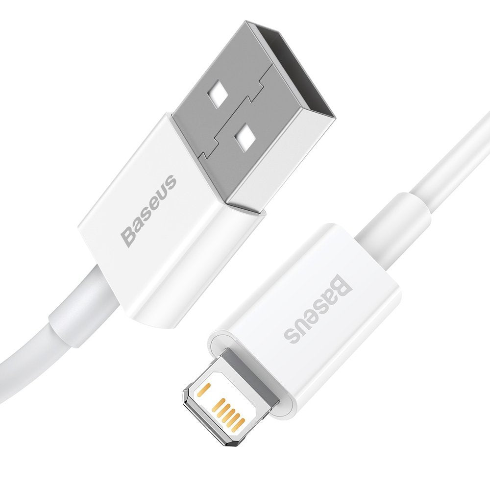 Καλώδιο δεδομένων και φόρτισης USB-A - Lightning Baseus Superior Series, 20W, 2m, λευκό CALYS-C02