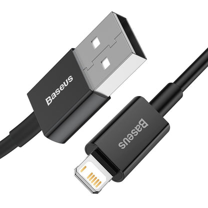 Καλώδιο δεδομένων και φόρτισης USB-A - Lightning Baseus Superior Series, 20W, 2m, μαύρο CALYS-C01