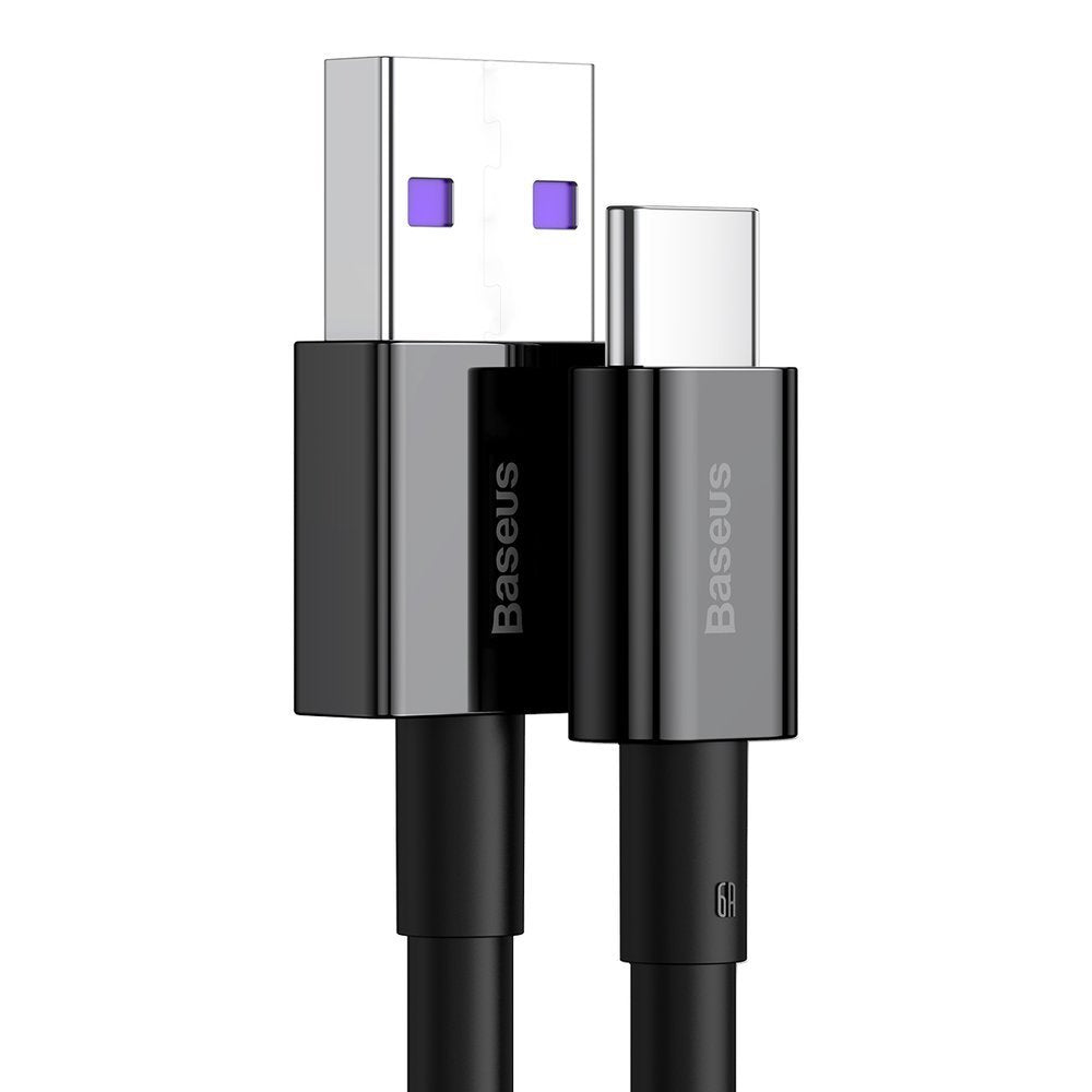 Καλώδιο δεδομένων και φόρτισης USB-A - USB-C Baseus Superior Series, 66W, 1m, μαύρο CATYS-01