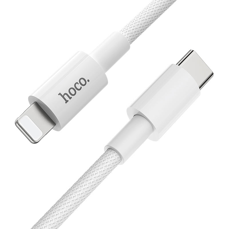 USB-C to Lightning Data and Charging Cable HOCO X56, 20W, 1m, White
