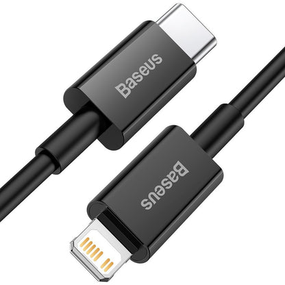 Καλώδιο δεδομένων και φόρτισης USB-C - Lightning Baseus Superior Series, 20W, 1m, μαύρο CATLYS-A01