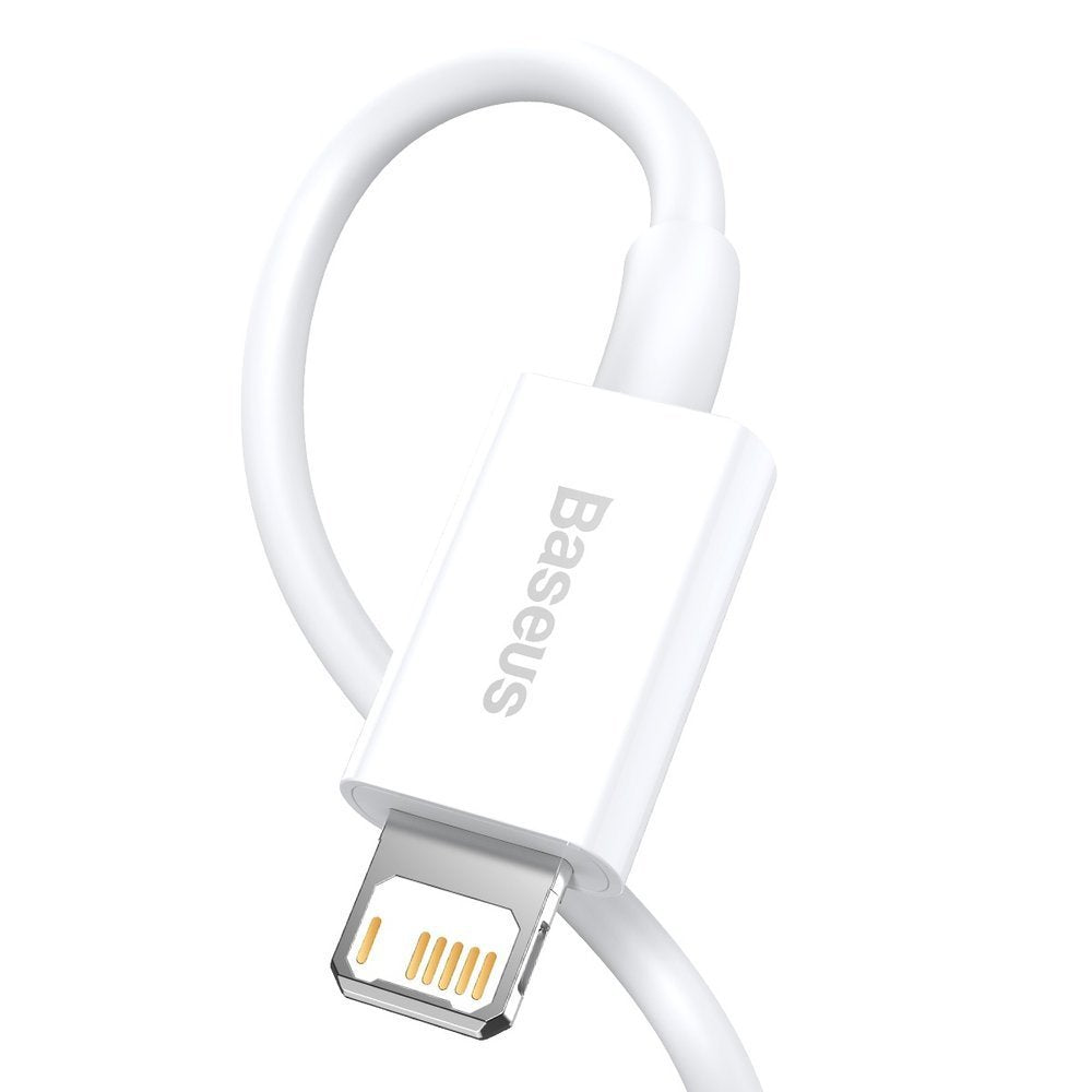 Καλώδιο δεδομένων και φόρτισης USB-A - Lightning Baseus Superior Series, 20W, 1.5m, λευκό CALYS-B02