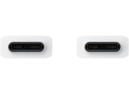 Καλώδιο δεδομένων και φόρτισης USB-C - USB-C Samsung EP-DA705BWE, 25W, 1m, λευκό GP-TOU021RFBWWWW