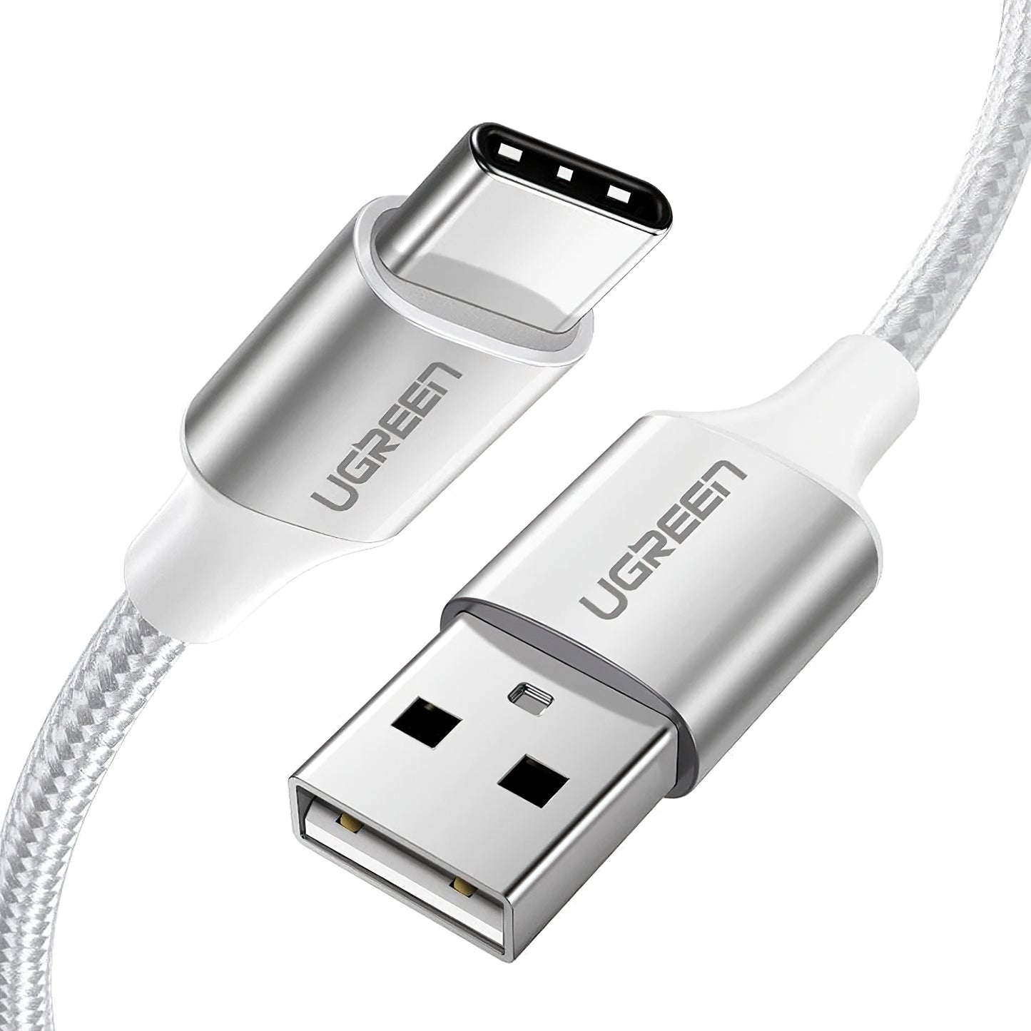 Καλώδιο Δεδομένων και Φόρτισης USB-A - USB-C UGREEN US288, 18W, 2m, Λευκό