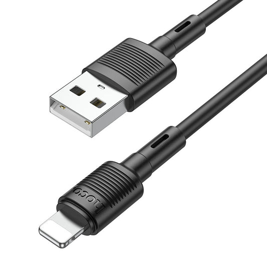 Καλώδιο Δεδομένων και Φόρτισης USB-A - Lightning HOCO X83 Victory, 18W, 1m, Μαύρο