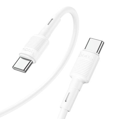 USB-C Data and Charging Cable - USB-C HOCO X83 Victory, 60W, 1m, White