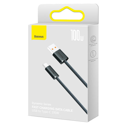 Καλώδιο δεδομένων και φόρτισης USB-A - USB-C Baseus Dynamic Series, 100W, 1m, γκρι CALD000616