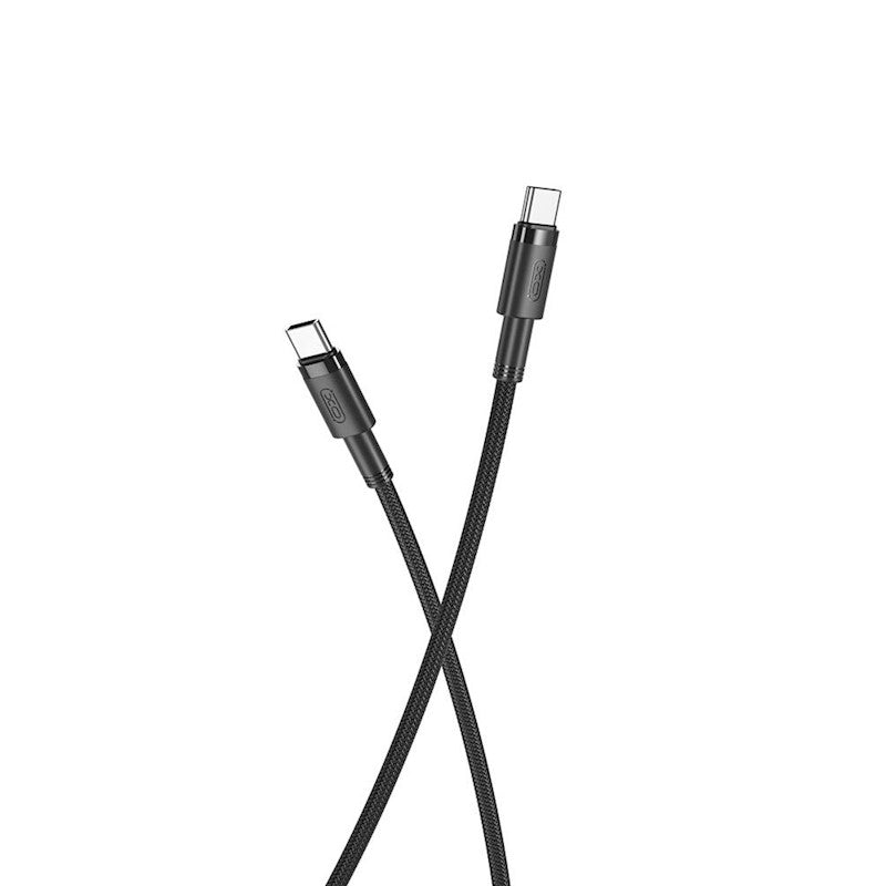 Καλώδιο δεδομένων και φόρτισης USB-C - USB-C XO Design USB-C NB-Q199, 100W, 1.5m, Μαύρο 