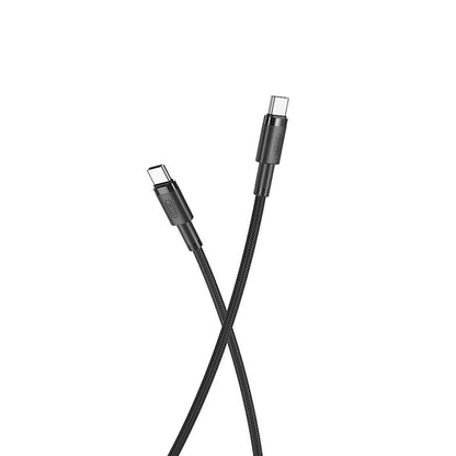 Καλώδιο δεδομένων και φόρτισης USB-C - USB-C XO Design USB-C NB-Q199, 100W, 1.5m, Μαύρο 