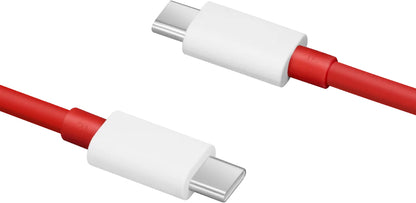 Καλώδιο δεδομένων και φόρτισης USB-C - USB-C OnePlus DL152, 150W, 1m, κόκκινο 5461100529