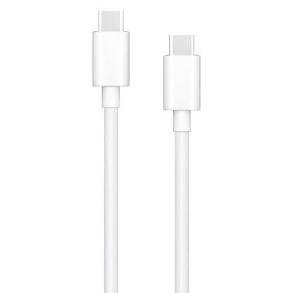 Καλώδιο δεδομένων και φόρτισης USB-C - USB-C Oppo DL149, 65W, 1m, λευκό