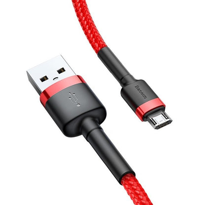 Καλώδιο δεδομένων και φόρτισης USB-A - microUSB Baseus Cafule, 18W, 1m, κόκκινο CAMKLF-B09