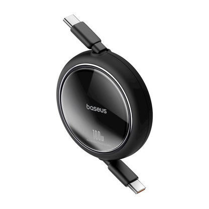 Καλώδιο δεδομένων και φόρτισης USB-C - USB-C Baseus Free2Draw Mini Retractable USB-C, 100W, 1m, Μαύρο P10364500111-00 