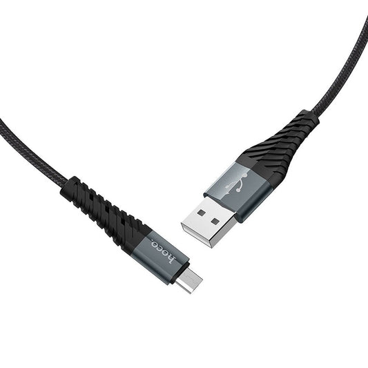 Καλώδιο δεδομένων και φόρτισης HOCO X38 Cool USB-A - microUSB, 18W, 1m, μαύρο 