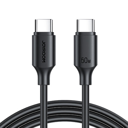 Καλώδιο δεδομένων και φόρτισης USB-C - USB-C Joyroom S-CC060A9, 60W, 1m, Μαύρο 