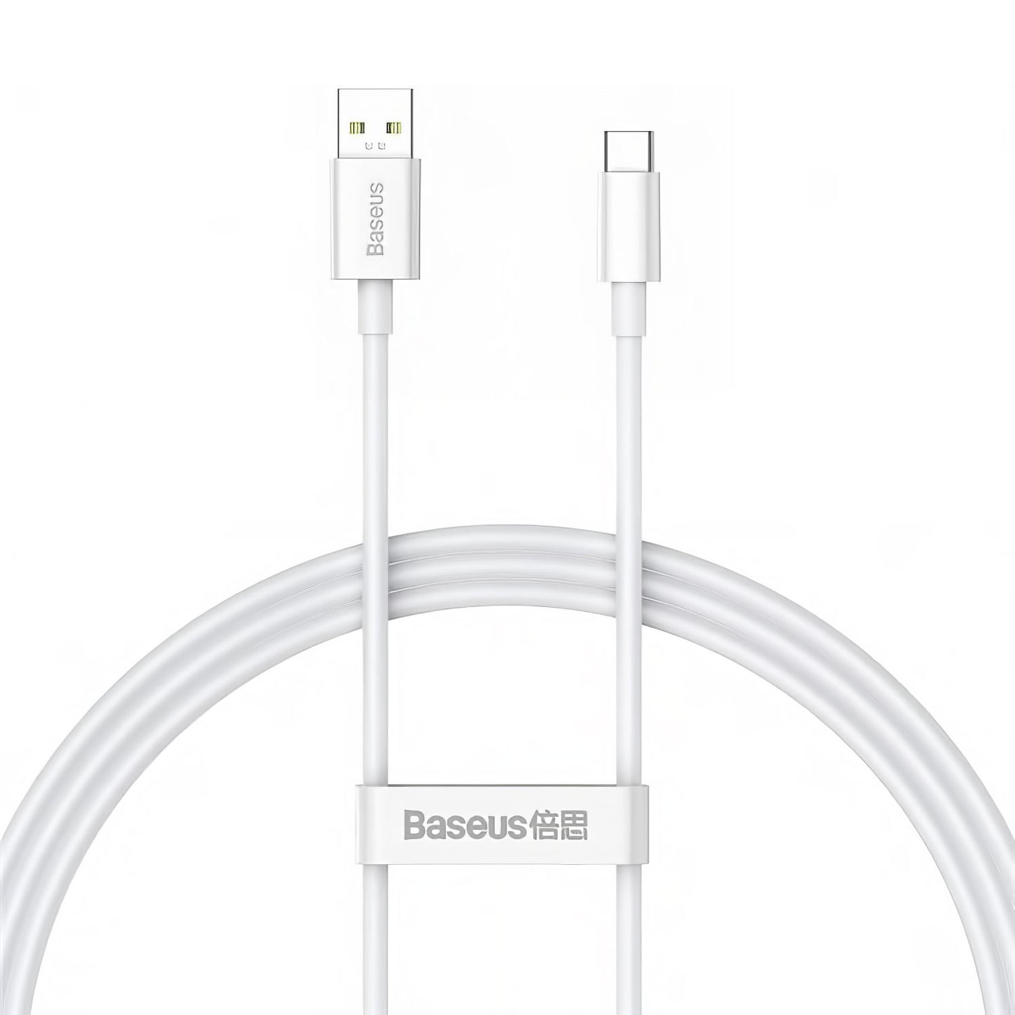 Καλώδιο δεδομένων και φόρτισης USB-A - USB-C Baseus Superior Series, 65W, 1m, λευκό CAYS000902 