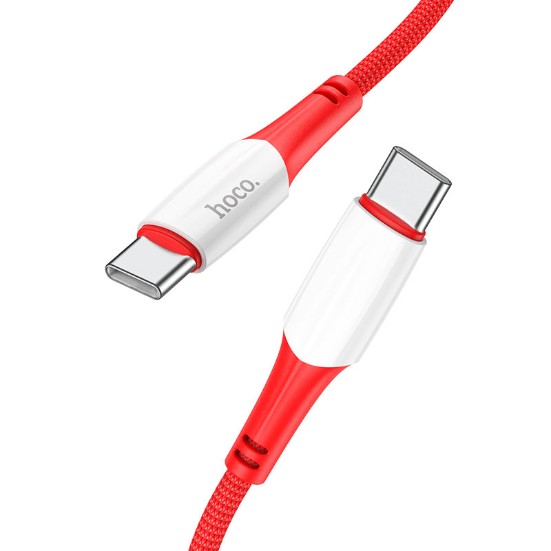 Καλώδιο δεδομένων και φόρτισης USB-C - USB-C HOCO X70, 60W, 1m, κόκκινο 