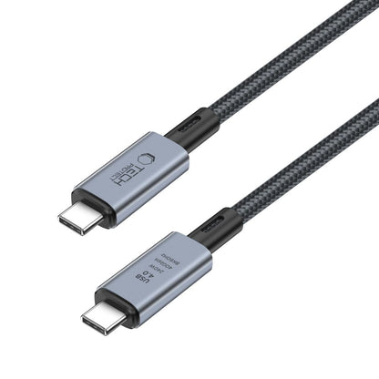 Καλώδιο δεδομένων και φόρτισης USB-C - USB-C Tech-Protect Ultraboost Max, 240W, 1m, Γκρι 