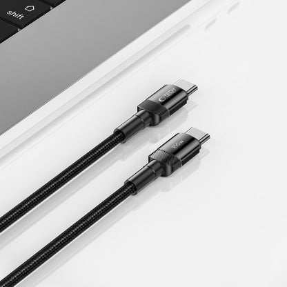 Καλώδιο δεδομένων και φόρτισης USB-C - USB-C Tech-Protect Ultraboost EVO, 100W, 0,25m, Μαύρο 