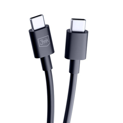 Καλώδιο Δεδομένων και Φόρτισης USB-C - USB-C 3MK Hyper, 100W, 1.2m, Μαύρο