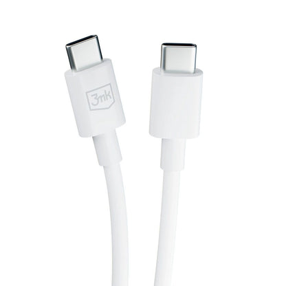 Καλώδιο δεδομένων και φόρτισης USB-C - USB-C 3MK Hyper, 100W, 1,2m, λευκό 