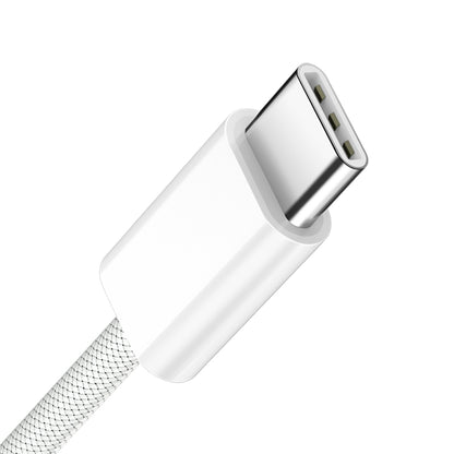 Καλώδιο Δεδομένων και Φόρτισης USB-C - USB-C BWOO BO-X284, 60W, 1m, Λευκό