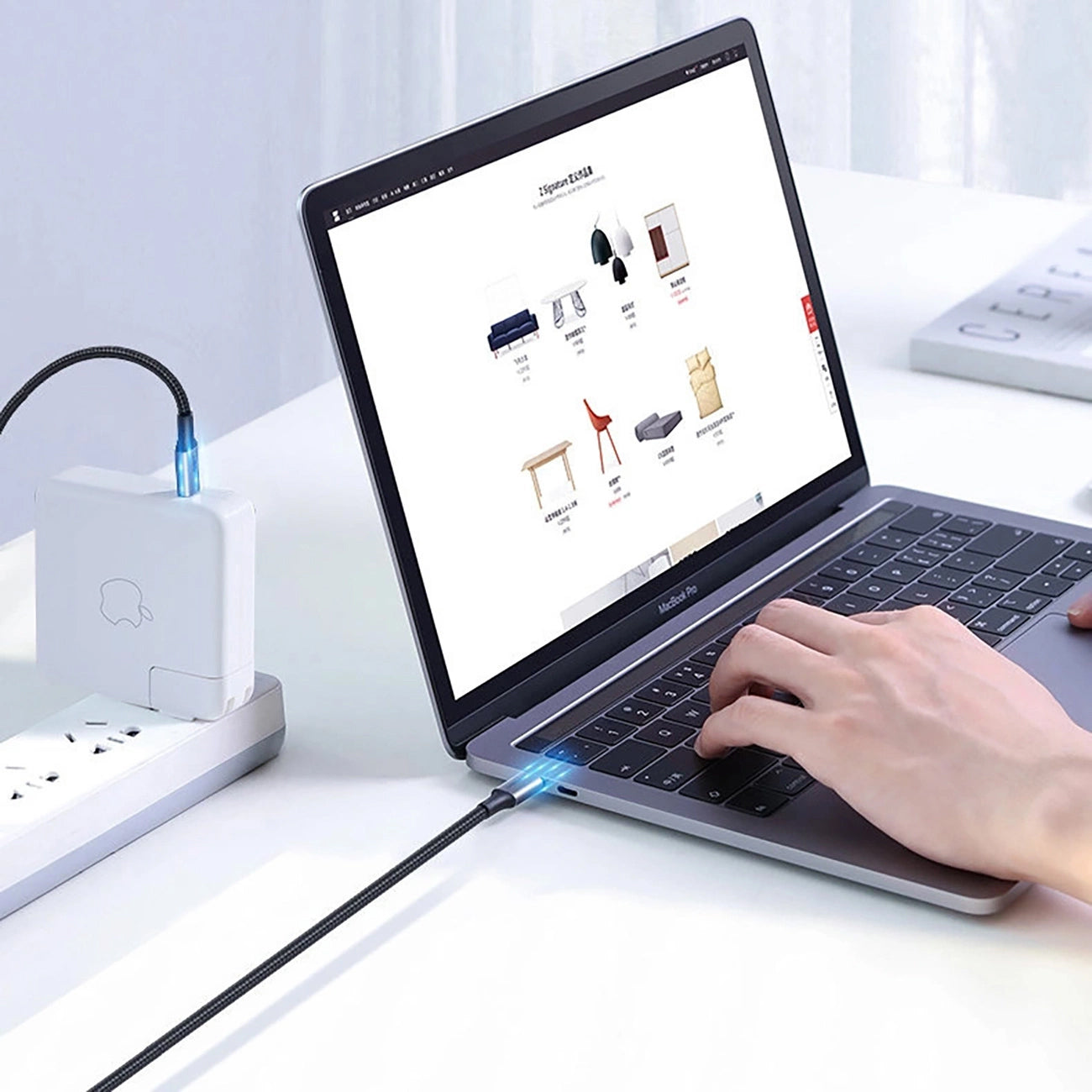 Καλώδιο Δεδομένων και Φόρτισης USB-C - USB-C UGREEN US316, 100W, 1.5m, Γκρι