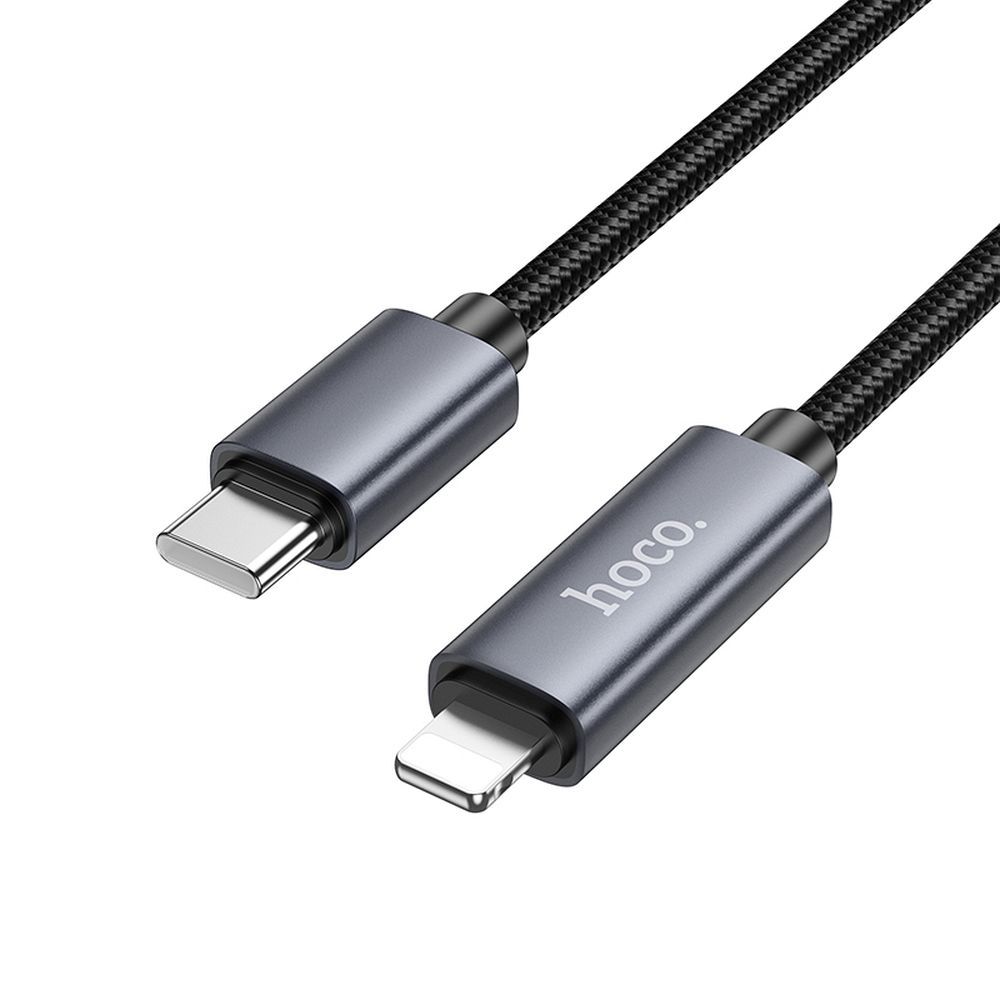 USB-C - Lightning Data and Charging Cable HOCO Display X112, 27W, 1m, Black