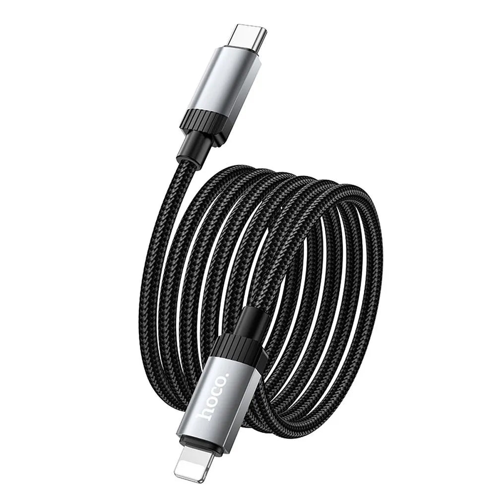 Καλώδιο Δεδομένων και Φόρτισης USB-C - Lightning HOCO X117, 27W, 1μ, Μαύρο