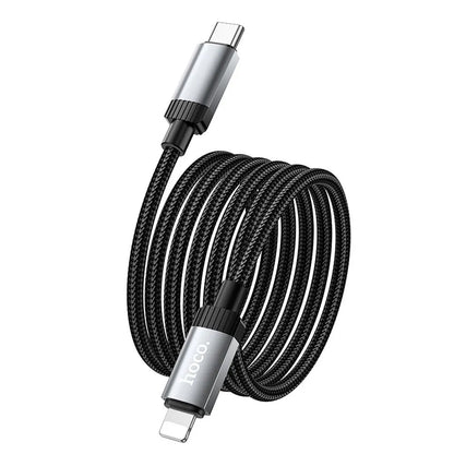 Καλώδιο Δεδομένων και Φόρτισης USB-C - Lightning HOCO X117, 27W, 1μ, Μαύρο