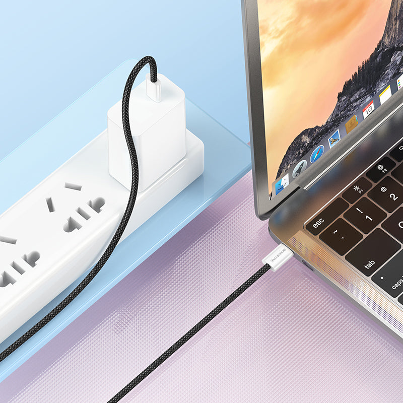 USB-C Data and Charging Cable - USB-C Borofone BX103 Original, 60W, 1m, Black