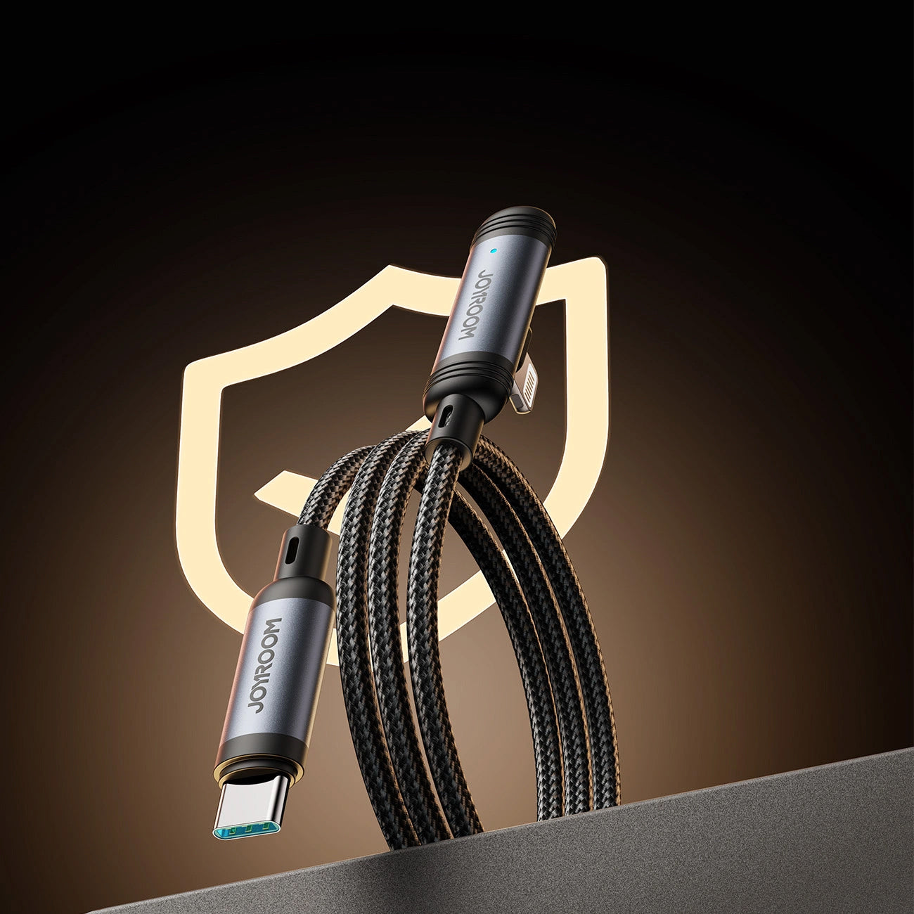 Καλώδιο Δεδομένων και Φόρτισης USB-C - Lightning Joyroom S-A56 EnjoyX Angled, 30W, 1.2m, Μαύρο