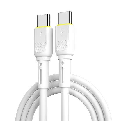 Καλώδιο Δεδομένων και Φόρτισης USB-C - USB-C WiWu Wi-C034, 60W, 1.2m, Λευκό