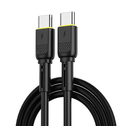 Καλώδιο Δεδομένων και Φόρτισης USB-C - USB-C WiWu Wi-C034, 60W, 1.2m, Μαύρο